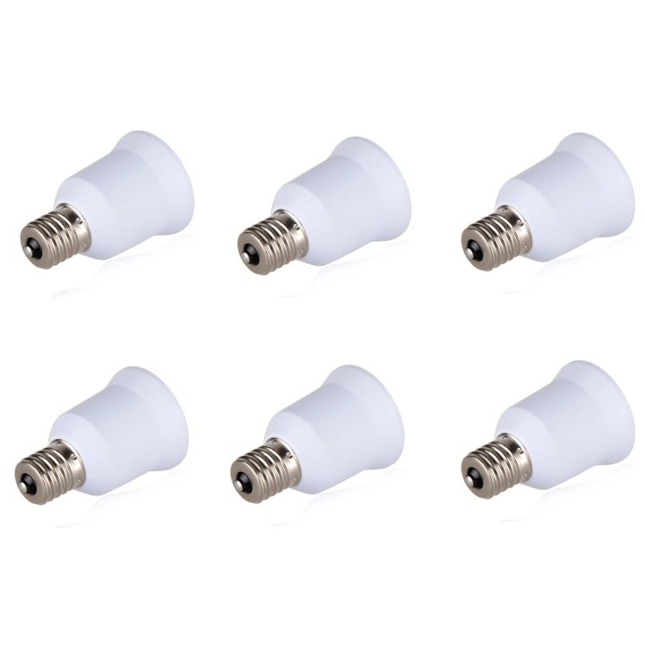 6 E14 adattatore convertitore lampada portalampada e27 ha portato adattamento 220v 12v 24v 48v jr international - 5