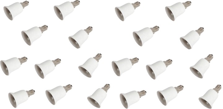 20 E14 adaptador convertidor lámpara portalámparas e27 ha llevado adaptación 220v 12v 24v 48v jr international - 1