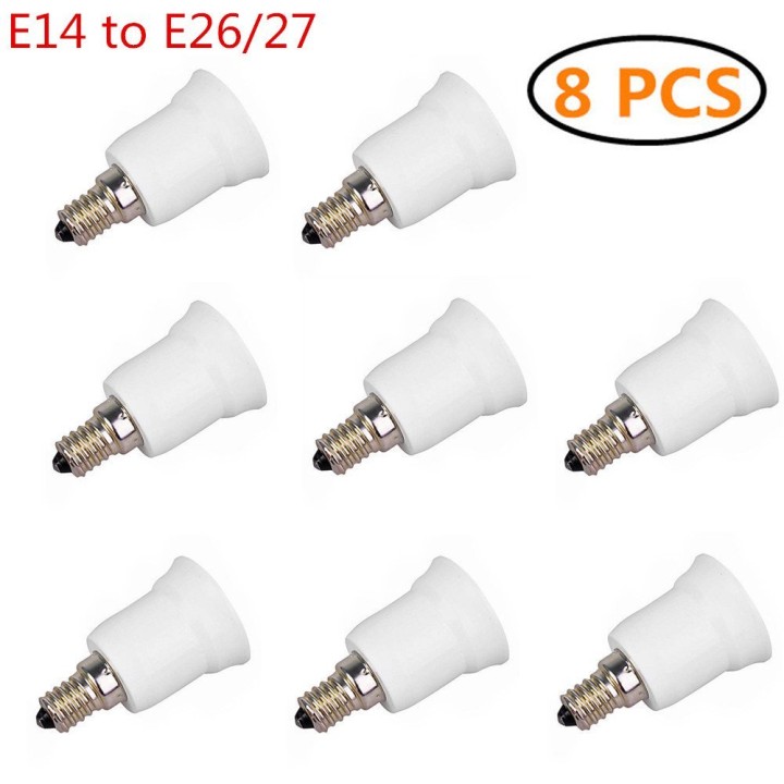 8 E14 adapter converter lampenfassung lampe e27 führte anpassung 220v 12v 24v 48v jr international - 1
