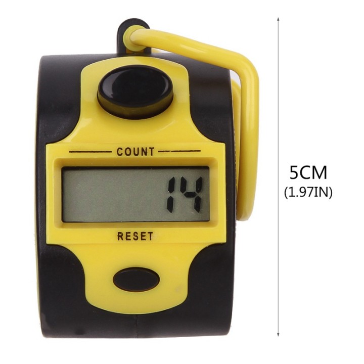 Digital tally counter 5 digits counts from 0 - 99999 accurate attendance counts, lap counts, golf scores and tallies jr internat