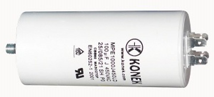 Condensador 100 mf micro farad 450v 50 60 hz condensador de arranque motor universal a borne am w1 11008 jr international - 1