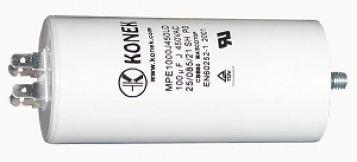 Capacitor 100 mf micro farad 450v 50 60 hz universal motor start capacitor with am terminal w1 11008 jr international - 1