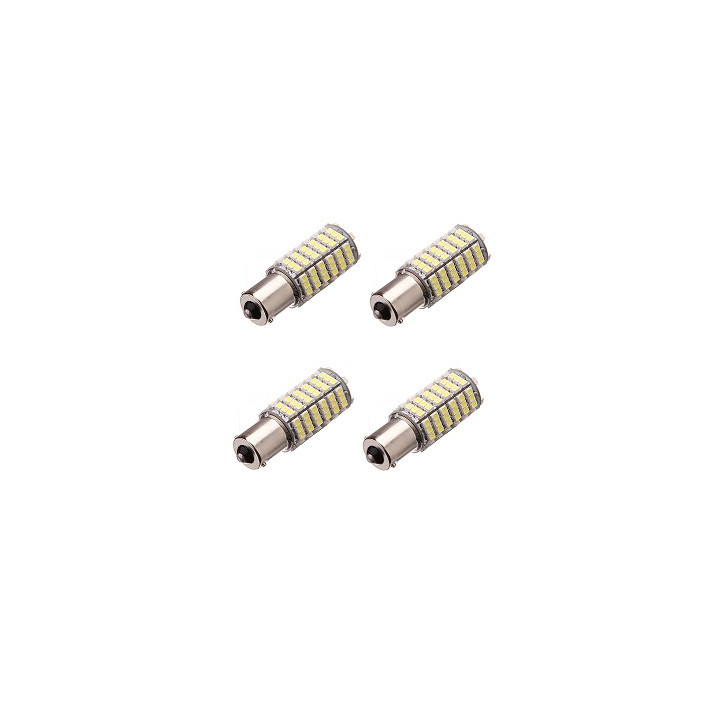 4 x 12V led-Lampe 6w 7W Auto ba15s 120 3528 1210 smd weißen Leuchtfeuer jr international - 2