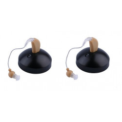 2 X Rechargeable Hearing Aids Sound Voice Amplifier Behind The Ear EU Plug jr international - 1