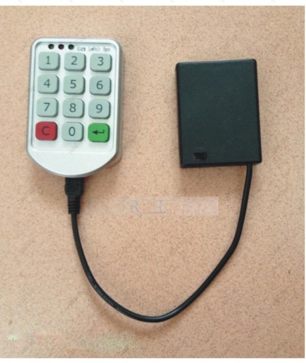 Silber Metall Türschlösser Elektronischer Passwort Tastatur locker Digitale Gehäuseschloss für Garderobenschrank Bürohotel Home 