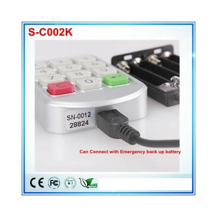Silver Metal Locks Electronic Password keypad locker Digital cabinet lock for Locker office hotel home swimming pool wooch - 1