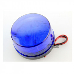 Flash alarma de incendio 12v luz estroboscópica color azul claro haa40b esb-77 ip65 velleman - 1