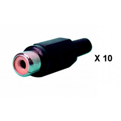 Rca buchse 10 stucke ca054b rca buchse fur kamera rca buchse fur kameras rca buchse fur videokamera rca buchse velleman - 1