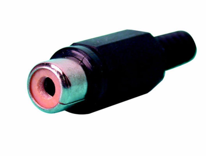 Clavija de conexion rca hembra (por unidades) ca054b conectores para camaras video vigilancia velleman - 1