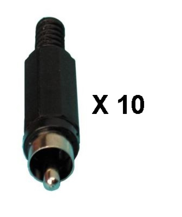 Rca stecker 10 stucke ca047b rca buchse fur kamera rca buchse fur kameras rca buchse fur videokamera rca buchse velleman - 1