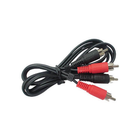 Cable 1,2m 2 rca macho a 2 rca macho avw021 cable cables cable rca macho cordon rca male vers male cable velleman - 3