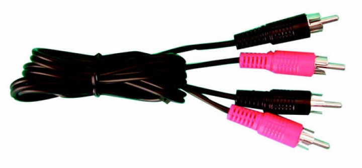 Cordone multiprese jack 1,2m 2 rca maschio verso 2 rca maschio avw021 cavi di connessione velleman - 1