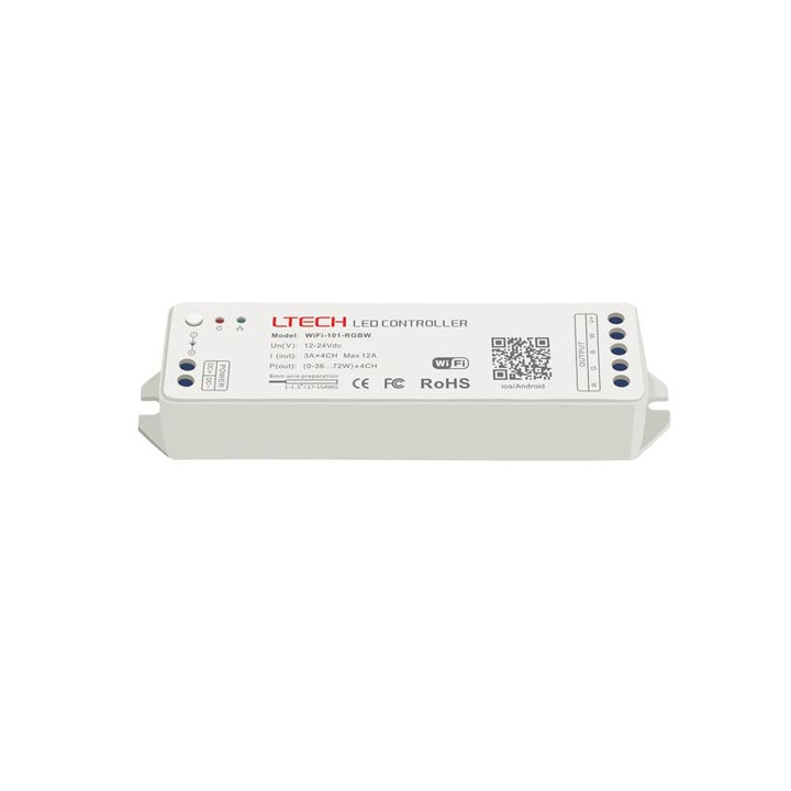 Controller 12v 24v wifi 4 Ausgänge zur Ansteuerung chlsc24 rgb RGB-LED und RGBW velleman - 1
