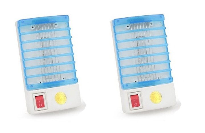 220v 2 X Lamp Killer Mosquito Insect Zapper Bug Fly Trap Indoor&Outdoor Yard Electric Led Night Control Pest jr international - 