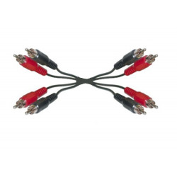 Cable 1,2m 4 rca macho a 4 rca macho cable cables rca macho hacia macho cables alarmas sistema seguridad velleman - 6