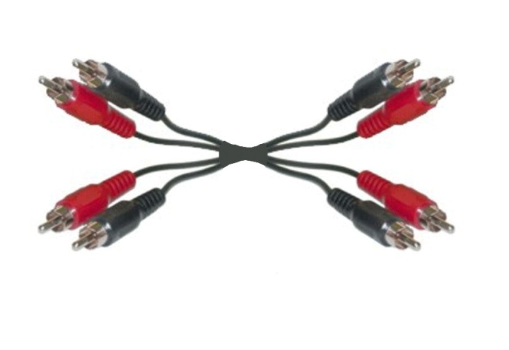 Cable, 4 male rca 4 male rca, 1.2m cable wires cable wire cable cables, 4 male rca 4 male rca, 1.2m cable wires cable wire cable