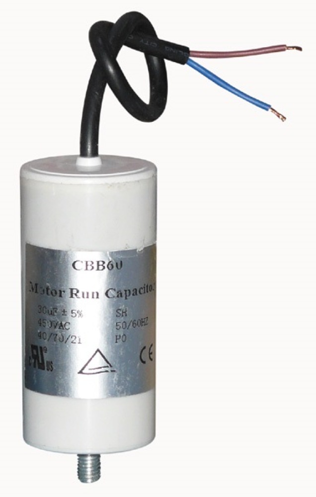 Wire capacitor 30mf micro farad 400v 450v 500v motor jumper cable gate motorization w9 11230 fixapart - 1