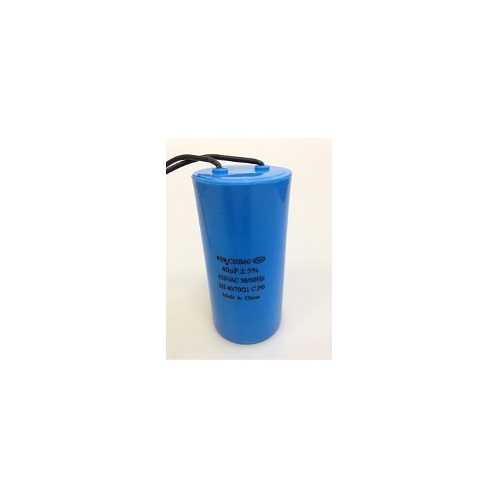 Capacitor 40.uf  450 v cable fixapart - 1