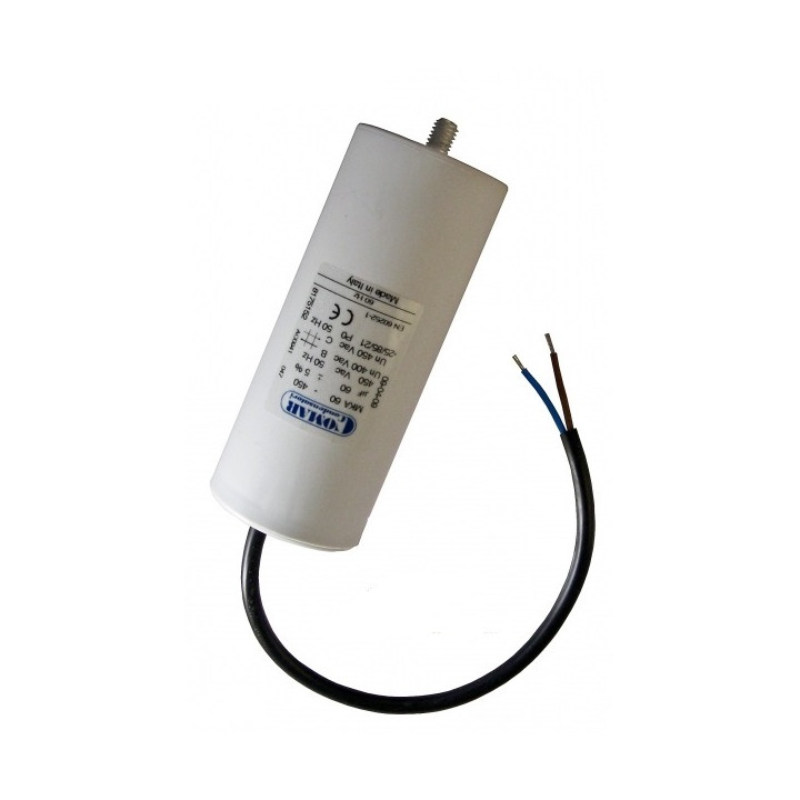 Wire capacitor 60 mf micro farad 450v start universal motorjumper cable gate motorization w9 11250 fixapart - 1