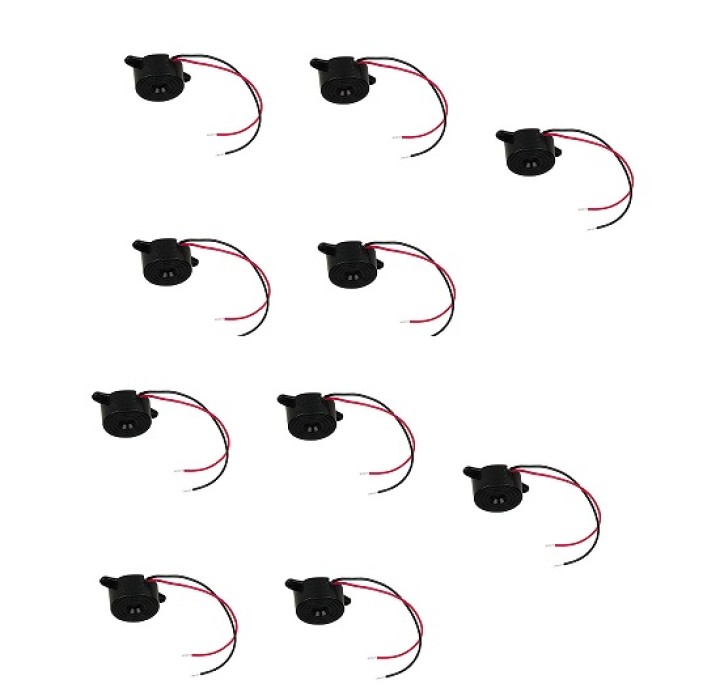 10 X Zumbador sonido continuo pulsante 1.5 15vdc 10ma cableado 1.5v 3v 4v 5v 6v 7v 8v 9v 10v 11v 12v 13v 14v 15v jr internationa
