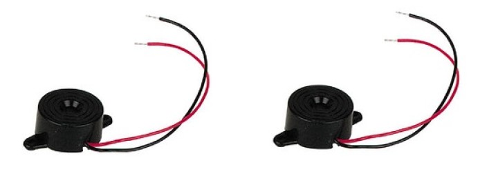 2 X Buzzer elettronico mini 12vcc 70 db 1.5v 3v 4v 5v 6v 7v 8v 9v 10v 11v 12v 13v 14v 15v nero buzzers mini neri allarme sonore 