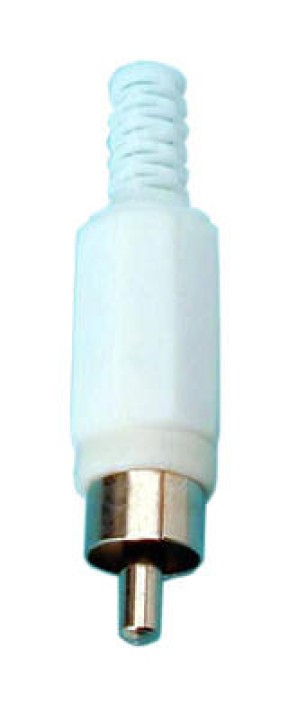 Rca stecker weiß 1 stuck rca stecker fur videokamera rca stecker fur kamera rca stecker fur videokameras jr international - 1