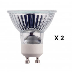 2 X lámpara electrica iluminacion halógena gu10 50w 230v iluminaciones electricas lamparas halogenas jr international - 1