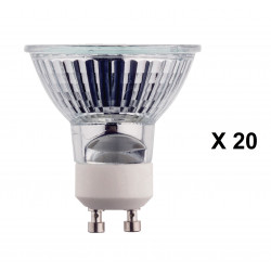 20 X lampada alogena gu10 50w 230v lampadina elettrica illuminazione alogena jr international - 1