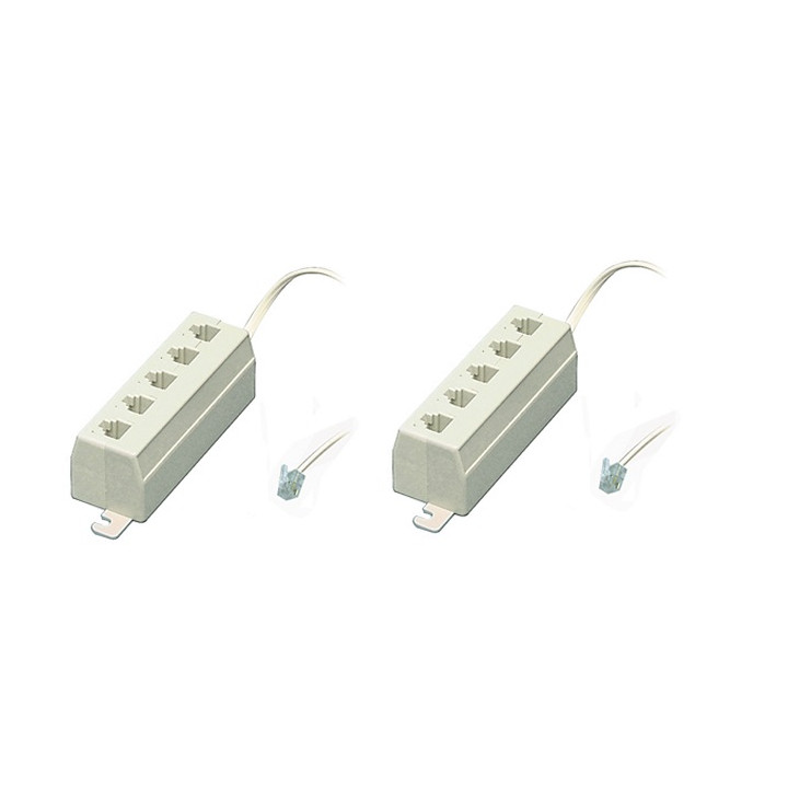 2 X Extension de tarjeta para 5 jacks jr international - 1