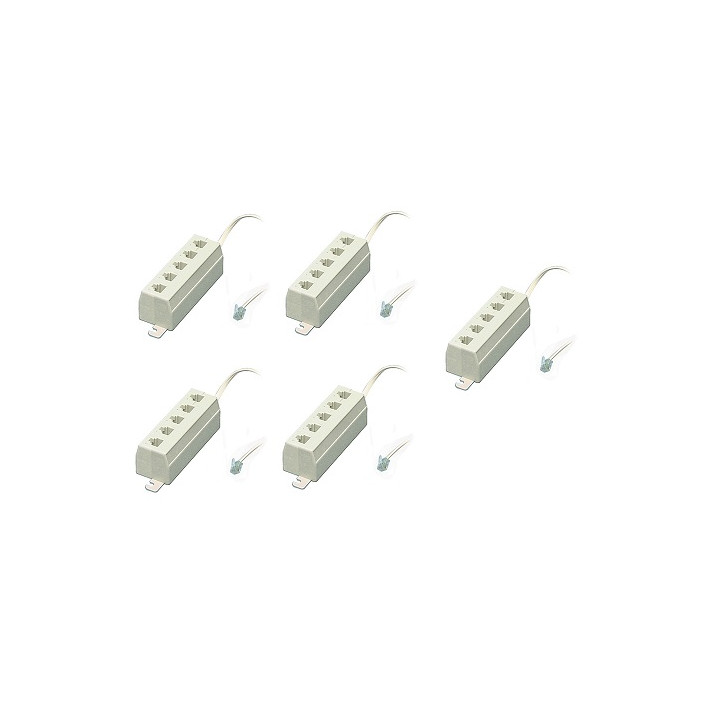 5 X Streifen telefon rj11 rj11 stecker auf 5 female-0030 steckdose telefonkabel jr international - 1