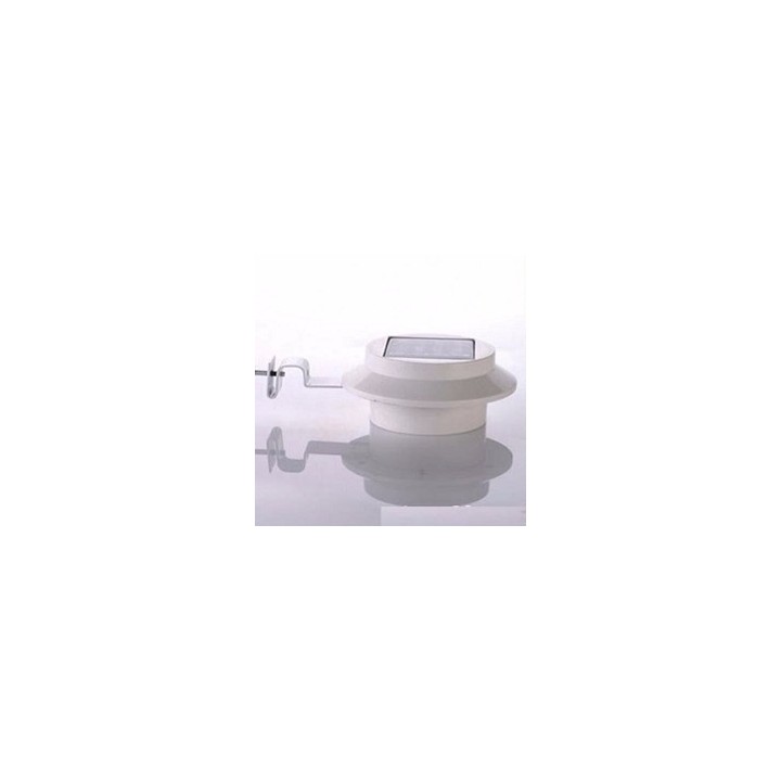luce 3 LED bianco luminoso giardino ha condotto solare esterna impermeabile del giardino di lampada da parete percorso per passi