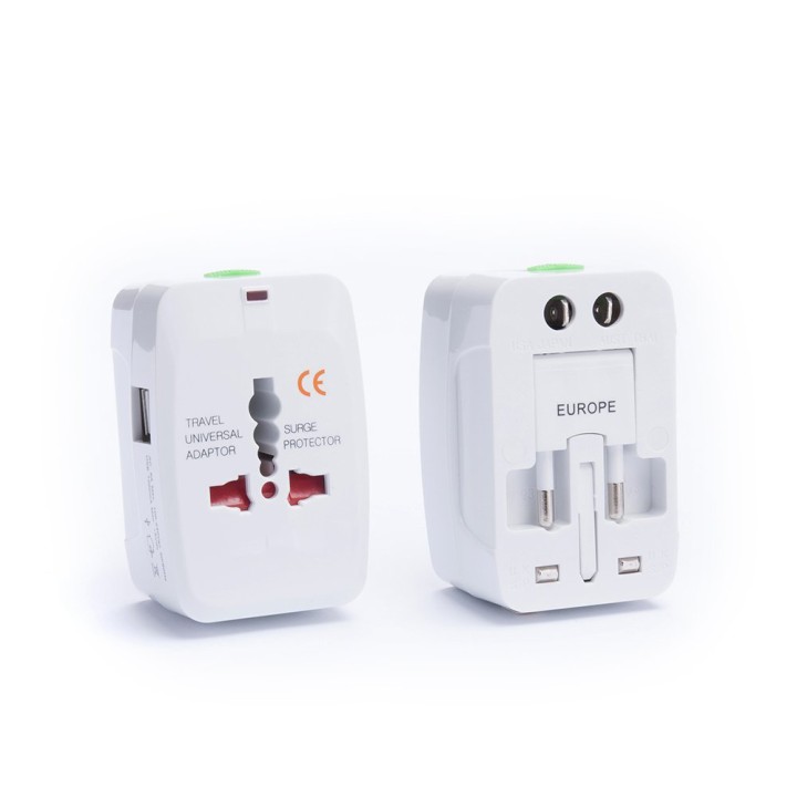 2 USB Charging Port All in One Universal Worldwide Travel Wall Charger AC Power AU UK US EU Plug Adapter Adaptor jr internationa