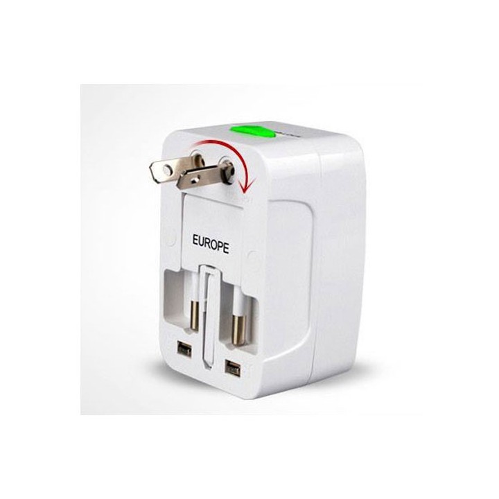 Elektrische universal-stecker-adapter 2 USB reise europe 150 ländern usa uk australia britain jr international - 6