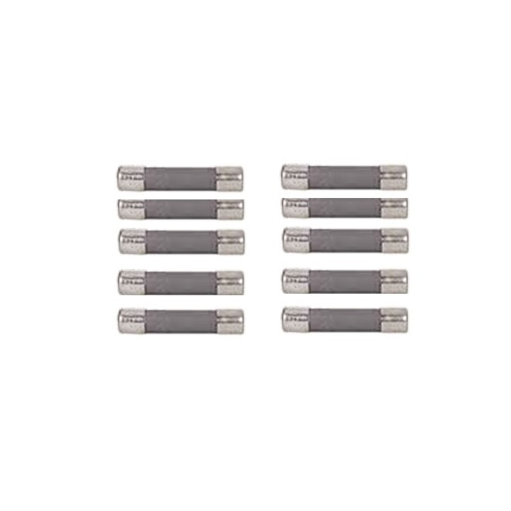 Lot de 10 fusibles verre 6.35 x 32mm / 500ma 250vac ref alfgtc500ma jr international - 1