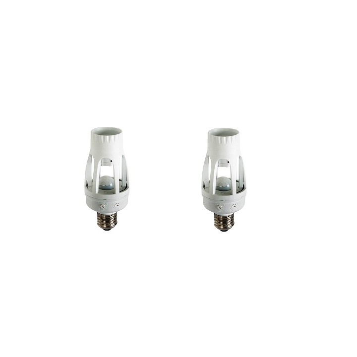 2 X Iluminación detector de radar pir sensor de movimiento volumétrico e27 socket pir451 whosee - 1