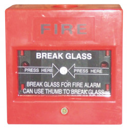 Pulsador bajo cristal a romper para central alarma incendio deteccione incendios alarmas socorro albano - 5