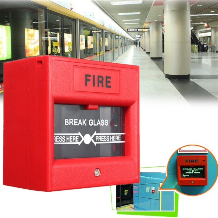 Break glass alarm unit for ae bg20 fire alarm fire control panel fire detection break glass fire alarm fire detection smoke dete