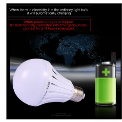 12W E27 LED Intelligent Emergency Bulbs Human Body Induction Rechargeable Lamps with Hook alibaba - 1