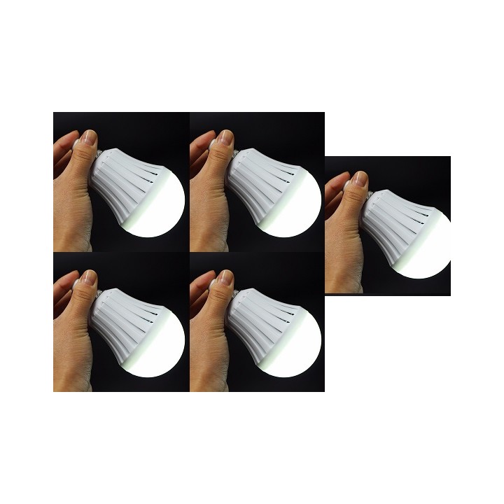 12W 5 X E27 LED Intelligent Emergency Bulbs Human Body Induction Rechargeable Lamps with Hook jr international - 1