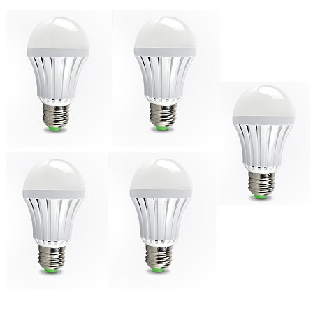 5 X Wiederaufladbare led-notlicht-beleuchtung 5w e27 led birne lampe für zu hause 2835 smd led batterie lighs bombillas ce rohs 