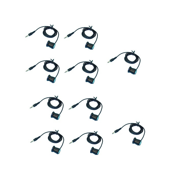 10 X Microfono ventosa para escucha grabaciones telefonicas microfonos ventosas escuchas jr international - 1