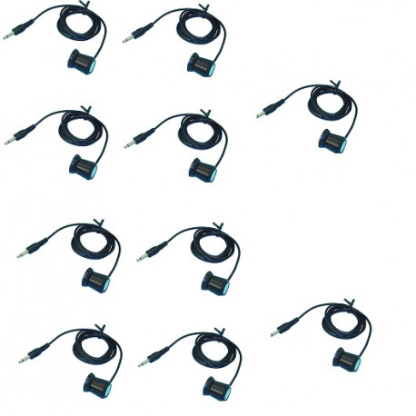 10 X Telephone Pick-Up Coil with Suction Cup to Record Phone Conversation on Any Tape Recorder with 3.5mm Microphone Input Ampli