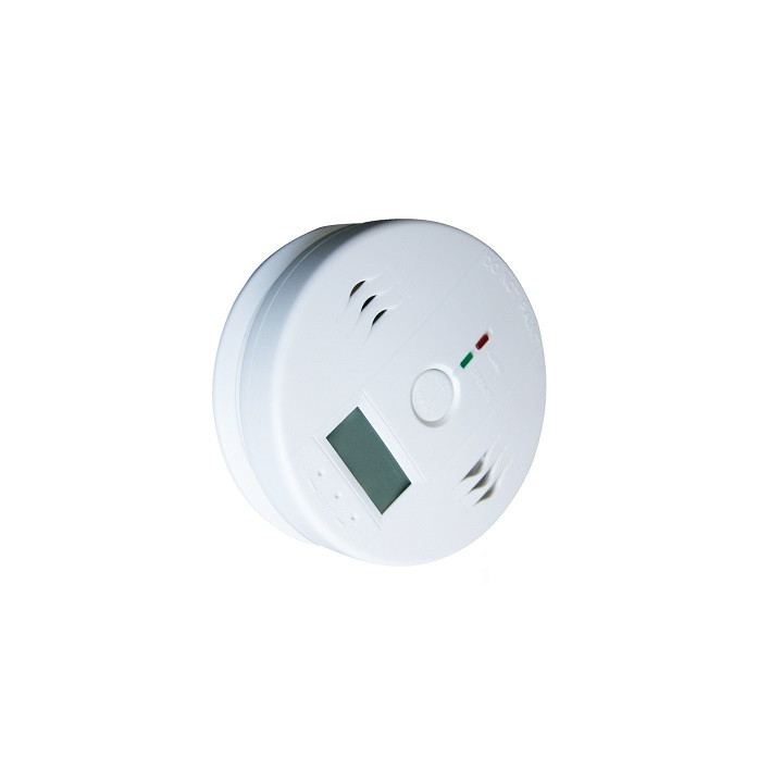 Detector de monóxido de carbono co 9v en50291 tipo b timbre de alarma de detección de gas inodoro autónoma jr international - 1