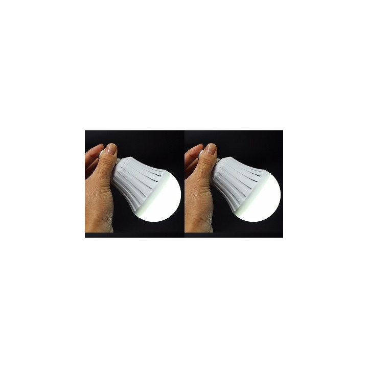 12W 2 X E27 LED Intelligent Emergency Bulbs Human Body Induction Rechargeable Lamps with Hook jr international - 1