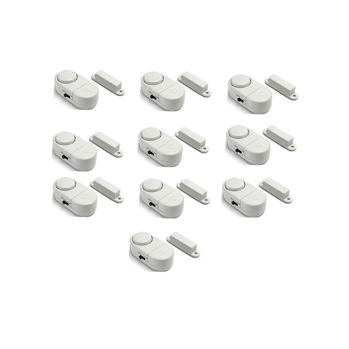 Mini alarm intrusion detection ham103 lot 10 games opening door drawer window garage apartment jr international - 1