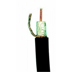Cable coaxial 75 ohm rigido negro ø10mm (1m) ex 54365 cables coaxiales television antenas parabolicas tv video vigilancia jr int