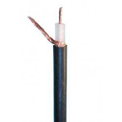 Cable radio 50 ohm multirama negro ø9mm (1m) v ideo vigilancia seguridad transmisiones radio seguridad activa cables radio jr in