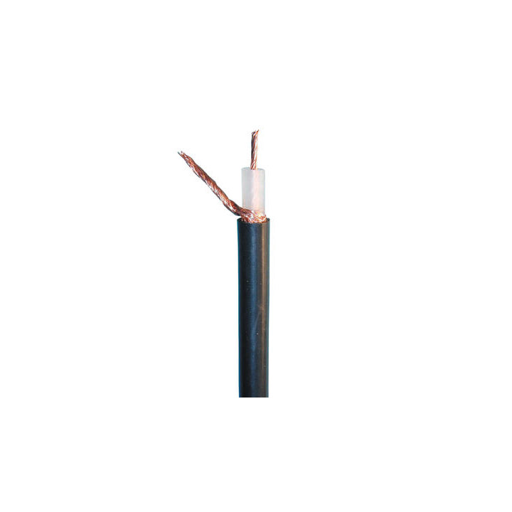 Cable radio 50 ohm multirama negro ø9mm (1m) v ideo vigilancia seguridad transmisiones radio seguridad activa cables radio jr in