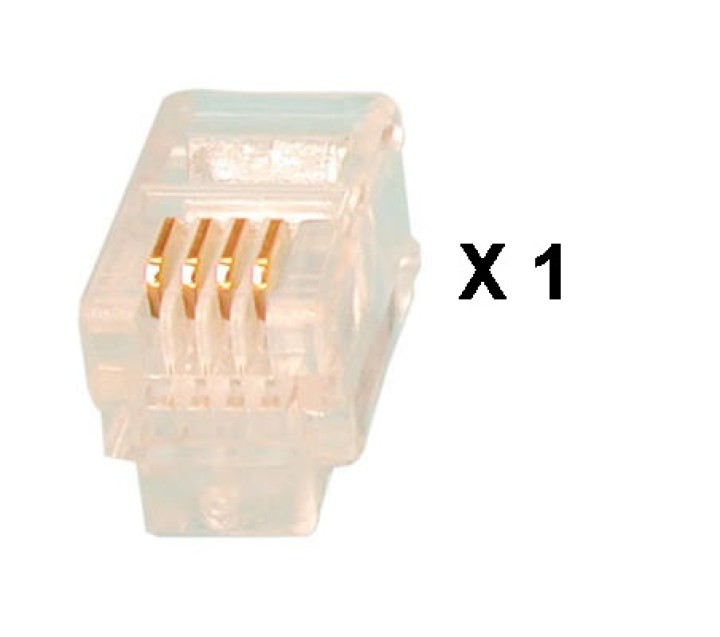 Spina rj09 per composto telefono (1 pezzo) spine per composti telefono jr international - 1
