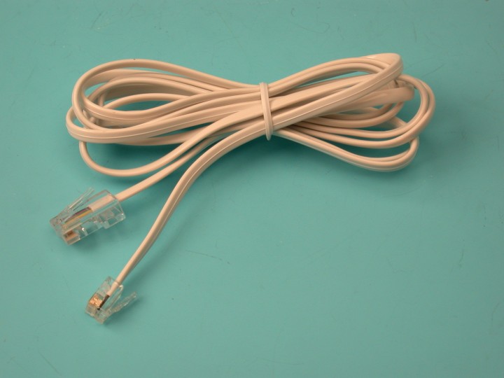 Cable telefono 2m rj09 a rj45 para interfaz informatica pc60a clavijas telefonicas cables telefonicos conexiones cable jablotron